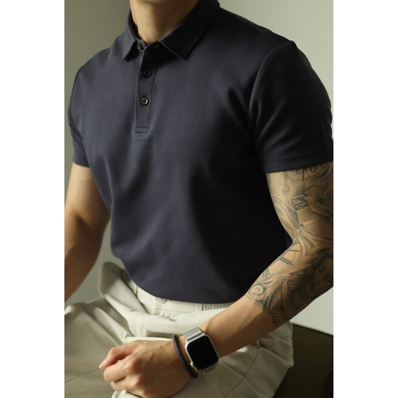 双面空气层棉Polo衫 轻熟商务