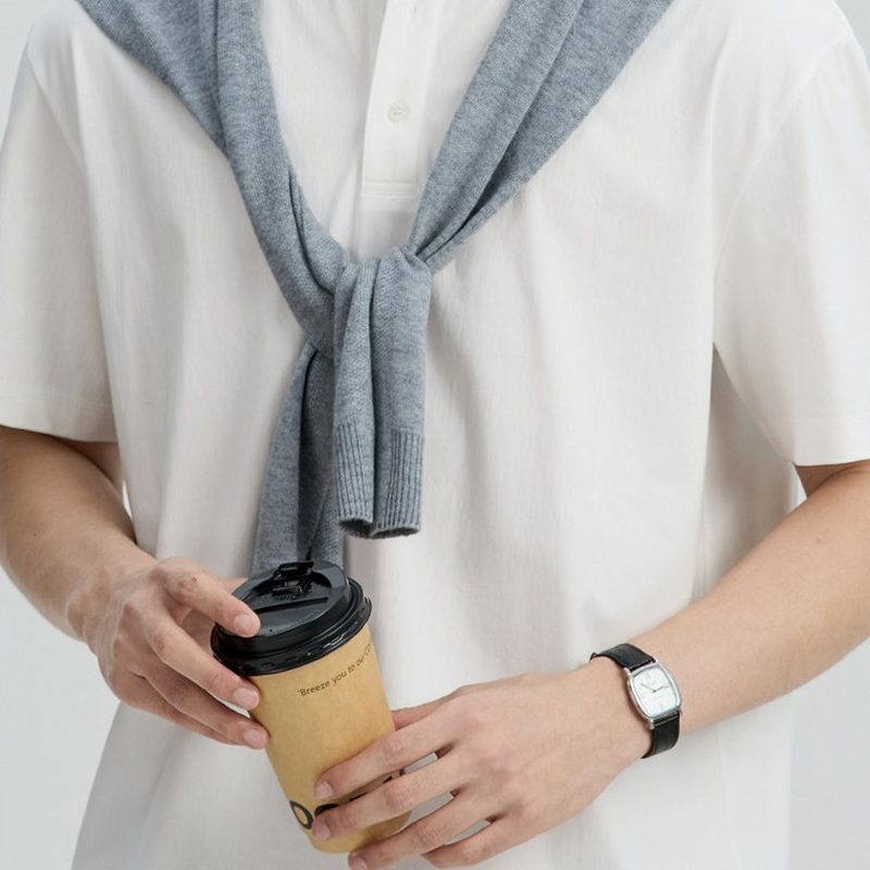 凉感褶感Polo衫 后背绣花短袖 细节图2